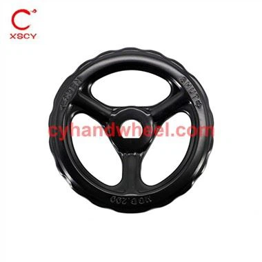 Volante de carimbo preto para válvula